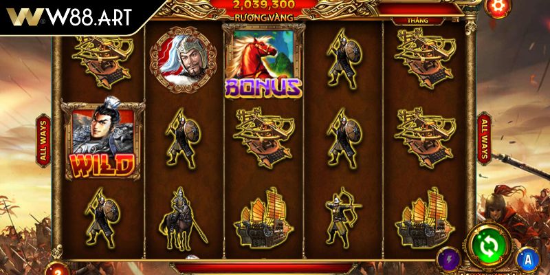 Nổ Hũ Tam Quốc Tranh Hùng Sức Hút Của Tựa Game Slot Sử Thi 3 Luật và cách tính thưởng nổ hũ Tam Quốc Tranh Hùng